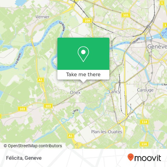 Félicita, Chemin Victor-Duret 30 1213 Onex map