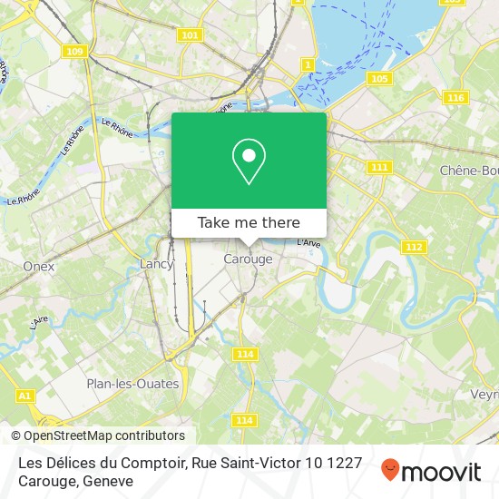 Les Délices du Comptoir, Rue Saint-Victor 10 1227 Carouge map