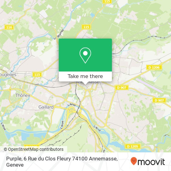 Purple, 6 Rue du Clos Fleury 74100 Annemasse map