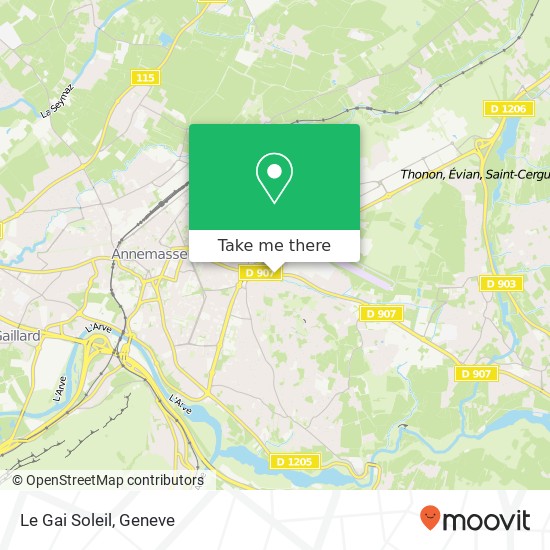 Le Gai Soleil, 26 Route de Taninges 74100 Vétraz-Monthoux map