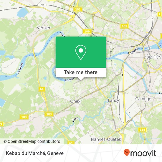 Kebab du Marché, Avenue des Grandes-Communes 27 1213 Onex map