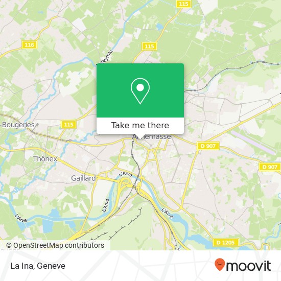 La Ina, 2 Rue des Cottages 74100 Annemasse map