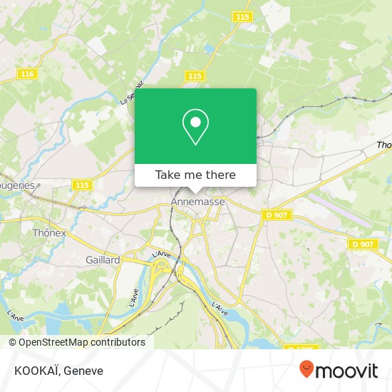 KOOKAÏ, 13 Rue de la Gare 74100 Annemasse map