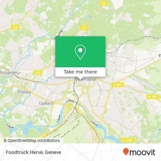 Foodtruck Hervé, 12 Rue de Genève 74100 Annemasse Karte