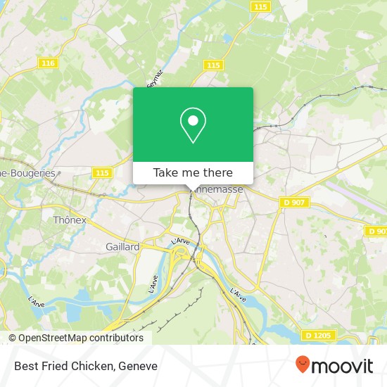 Best Fried Chicken, 31 Rue de Genève 74100 Annemasse Karte