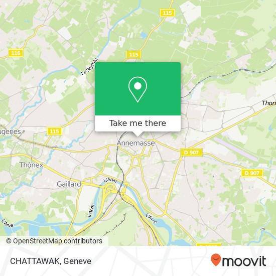 CHATTAWAK, 7 Rue des Voirons 74100 Annemasse Karte