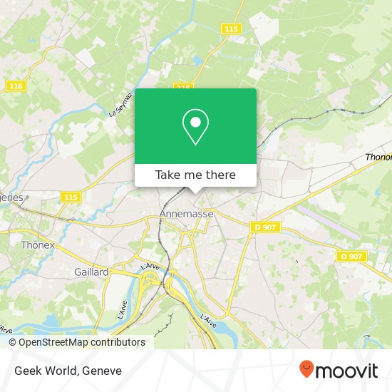 Geek World, 74100 Annemasse map