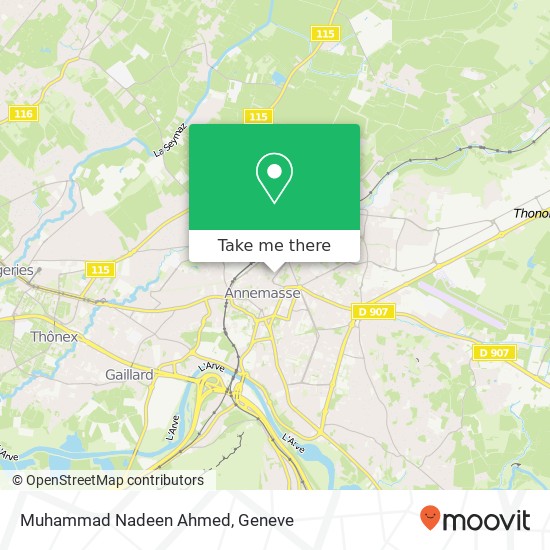 Muhammad Nadeen Ahmed, 5 Rue du Chablais 74100 Annemasse Karte
