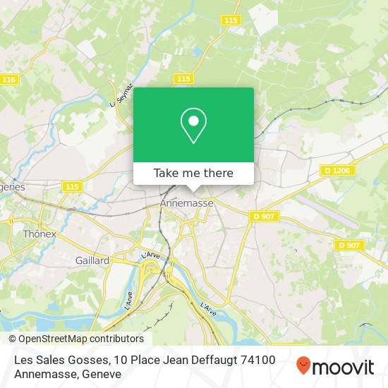 Les Sales Gosses, 10 Place Jean Deffaugt 74100 Annemasse map