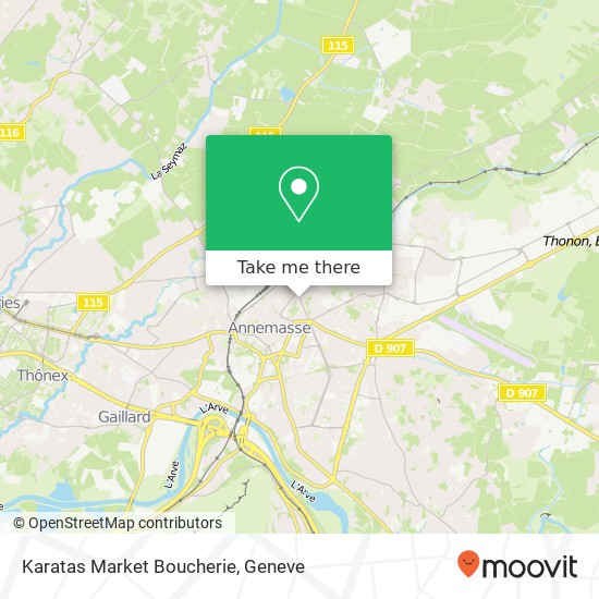 Karatas Market Boucherie, 10 Avenue du Giffre 74100 Annemasse map