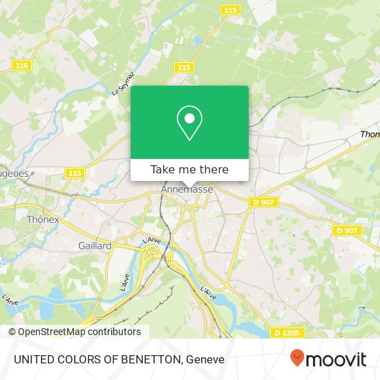 UNITED COLORS OF BENETTON, 6 Rue du Commerce 74100 Annemasse map