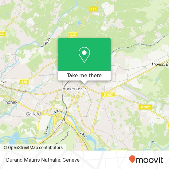 Durand Mauris Nathalie, 25 Avenue du Giffre 74100 Annemasse Karte