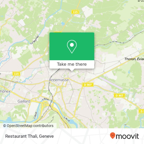 Restaurant Thali, 40 Rue des Tournelles 74100 Annemasse Karte