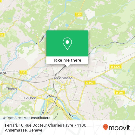 Ferrari, 10 Rue Docteur Charles Favre 74100 Annemasse map