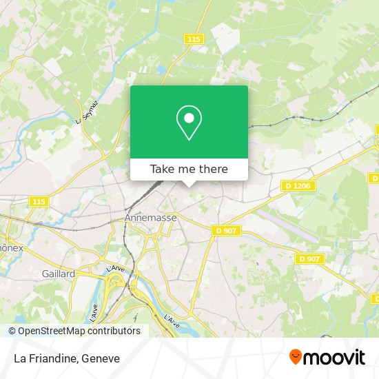 La Friandine map