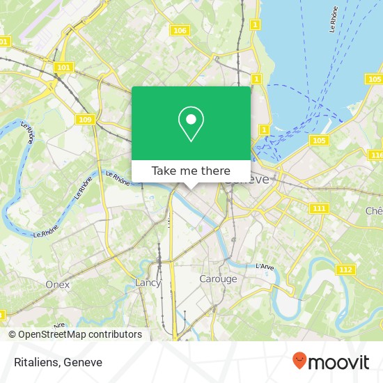 Ritaliens, Boulevard Carl-Vogt 35 1205 Genève map