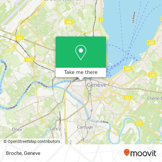 Broche, Rue du Stand 36 1204 Genève map