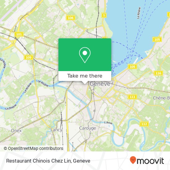 Restaurant Chinois Chez Lin, Rue des Savoises 12 1205 Genève map