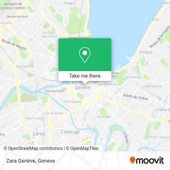 Zara Genève map