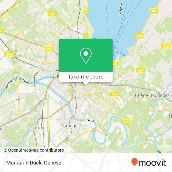 Mandarin Duck, Place du Bourg-de-Four 15 1204 Genève Karte
