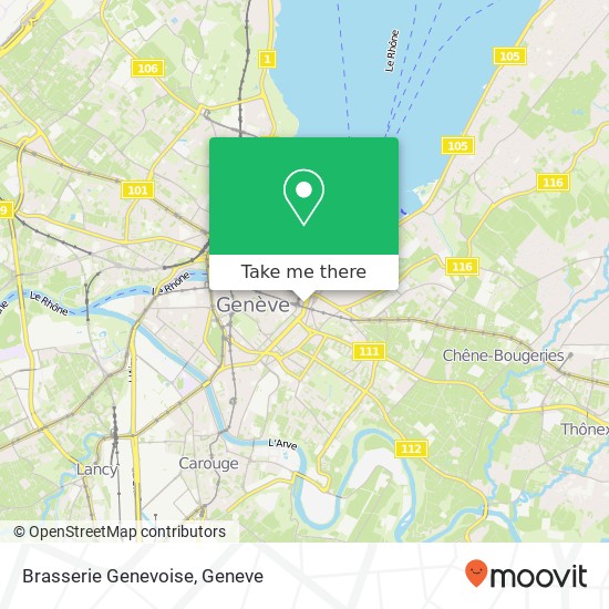 Brasserie Genevoise, Boulevard Helvétique 27 1207 Genève map