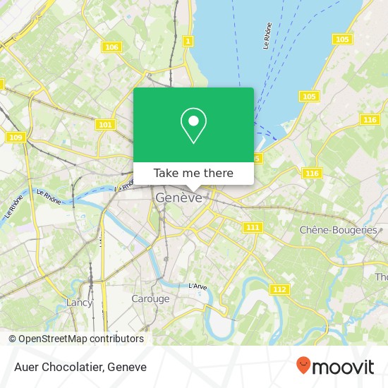 Auer Chocolatier, Rue de Rive 4 1204 Genève map