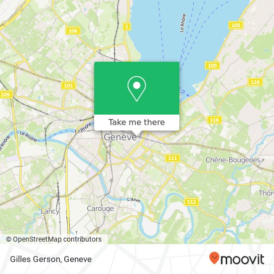 Gilles Gerson, Cours de Rive 2 1204 Genève map