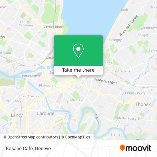 Basane Cafe map