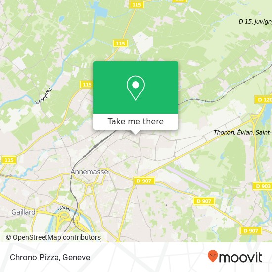 Chrono Pizza, 5 Impasse du Môle 74100 Ville-la-Grand Karte