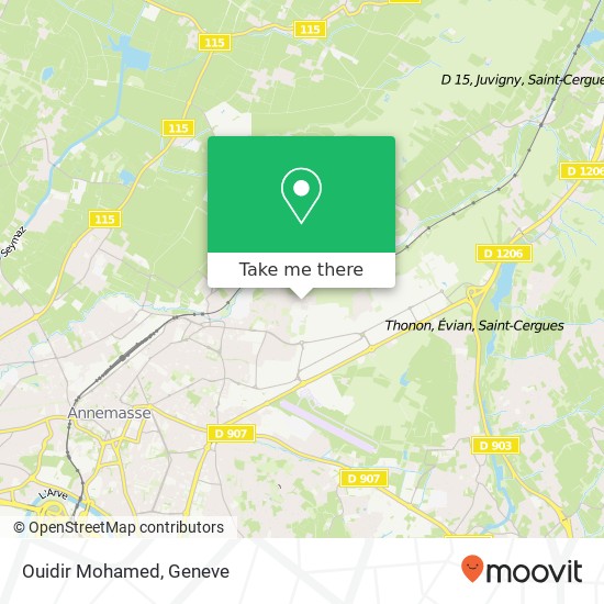 Ouidir Mohamed, 5 Chemin des Côtes 74100 Ville-la-Grand Karte