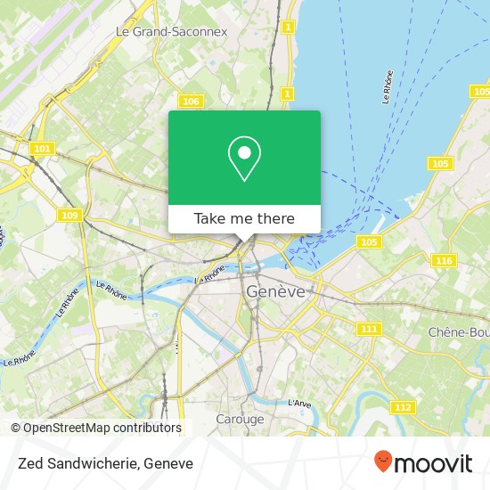 Zed Sandwicherie, Boulevard James-Fazy 14 1201 Genève map