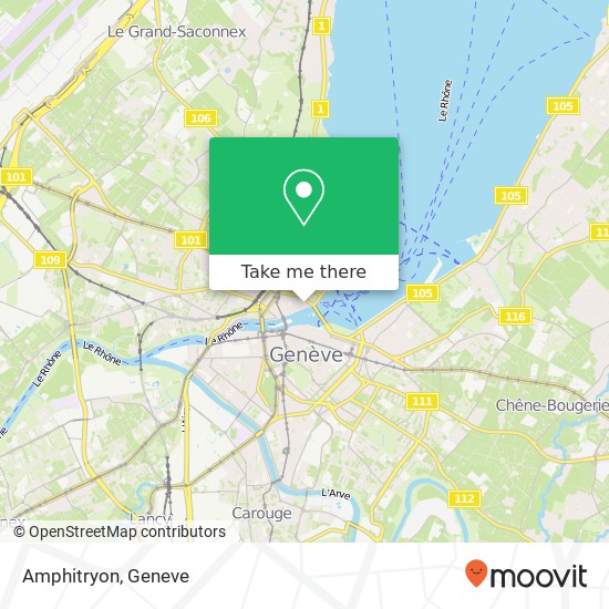 Amphitryon, Place des Bergues 1201 Genève Karte