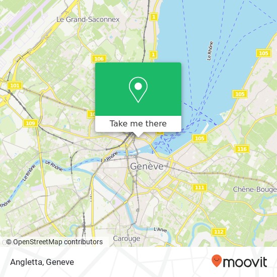 Angletta, Rue de Chantepoulet 1201 Genève map