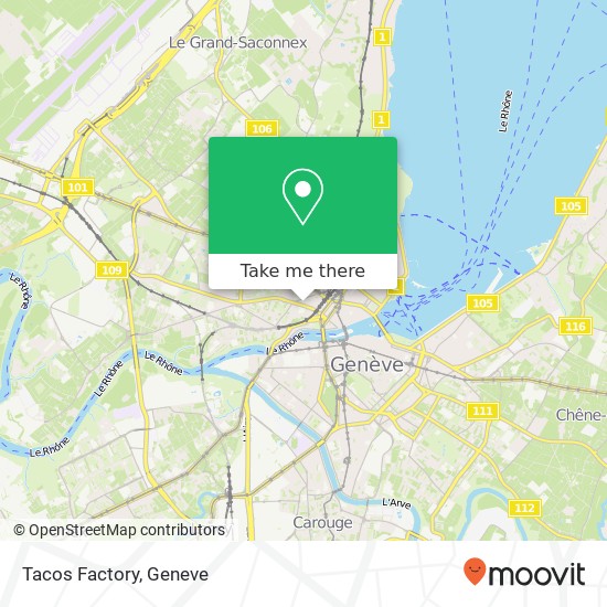 Tacos Factory, Rue Voltaire 22 1201 Genève Karte