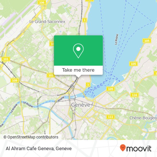 Al Ahram Cafe Geneva, Rue de Lausanne 30 1201 Genève map