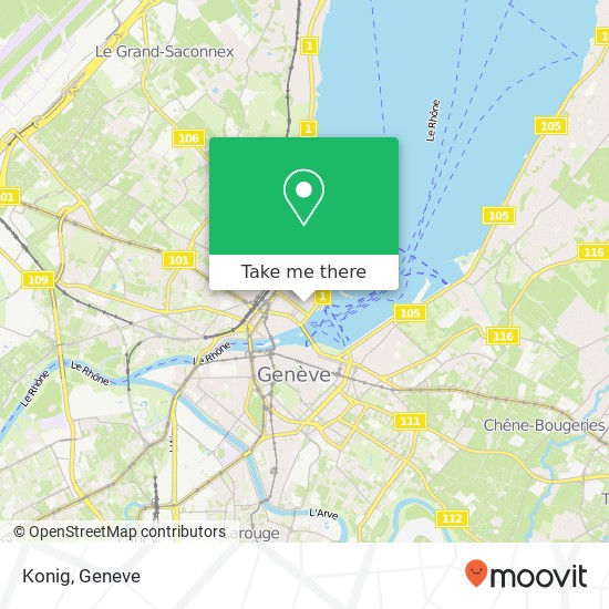 Konig, Place des Alpes 2 1201 Genève Karte