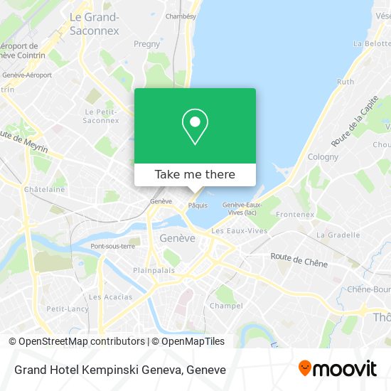 Grand Hotel Kempinski Geneva map