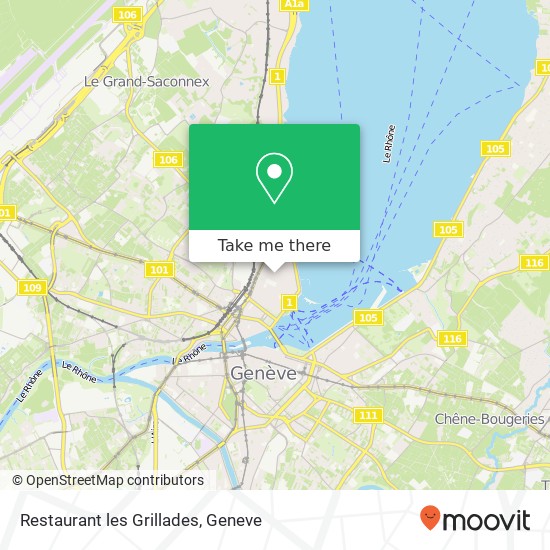 Restaurant les Grillades, Rue du Prieuré 5 1202 Genève map
