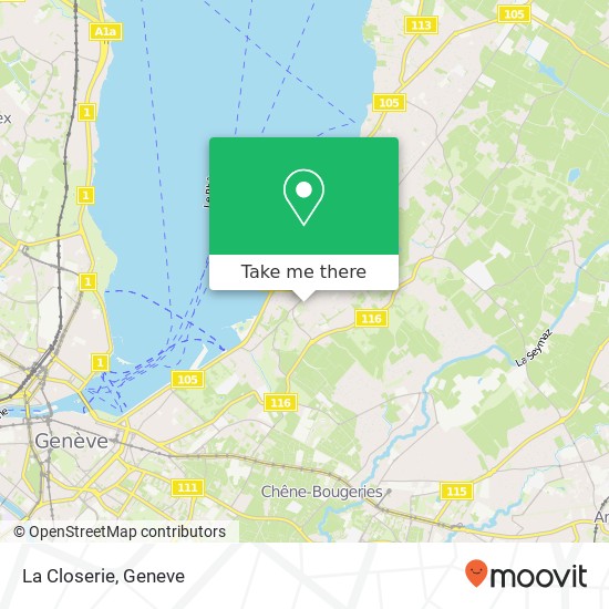 La Closerie, Place du Manoir 14 1223 Cologny map