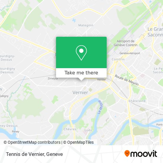 Tennis de Vernier map