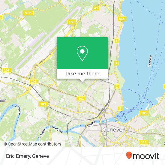 Eric Emery, Rue de Moillebeau 42 1202 Genève map