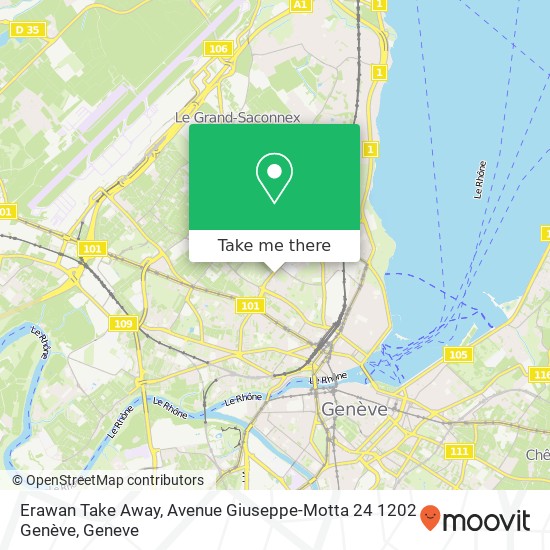 Erawan Take Away, Avenue Giuseppe-Motta 24 1202 Genève map