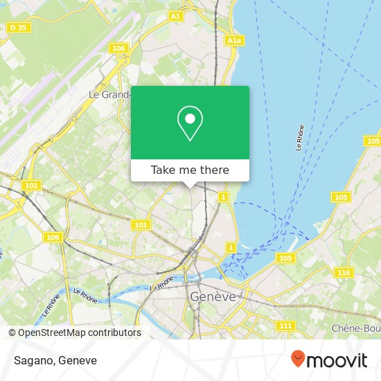 Sagano, Rue de Montbrillant 86 1202 Genève map