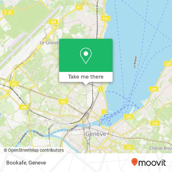 Bookafe, Rue de Montbrillant 1202 Genève map