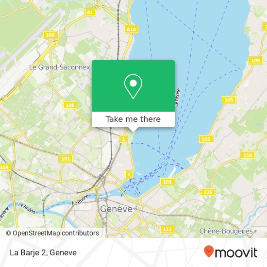 La Barje 2, Rue de Lausanne 128 1202 Genève map