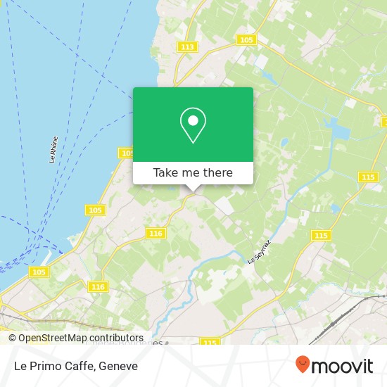 Le Primo Caffe, Route de Vandoeuvres 125 1253 Vandoeuvres Karte