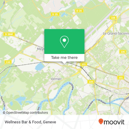 Wellness Bar & Food, Chemin des Batailles 18 1214 Vernier map