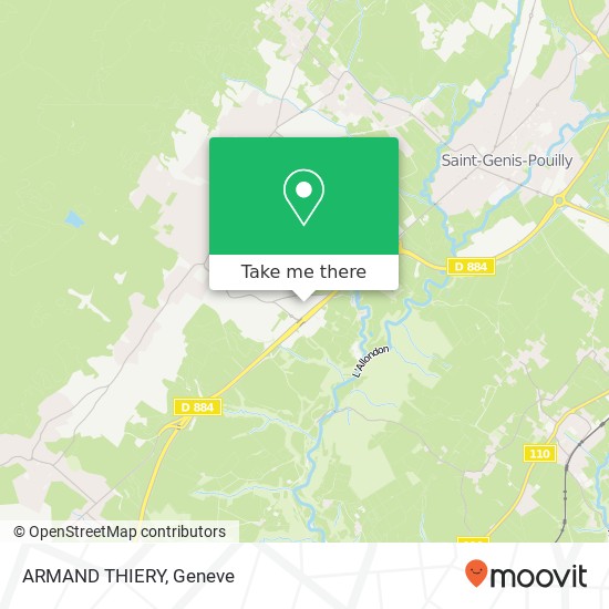 ARMAND THIERY, Rue de la Gare 01710 Thoiry map