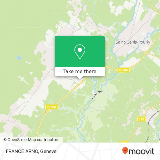 FRANCE ARNO, Rue de la Gare 01710 Thoiry map