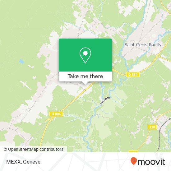 MEXX, Rue de la Gare 01710 Thoiry map